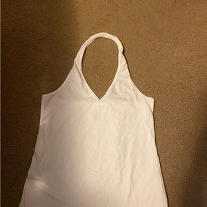 White Halter Top
